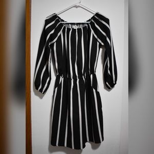 Black and white dress